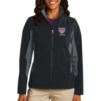 Port Authority Ladies Core Colorblock Soft Shell Jacket Thumbnail